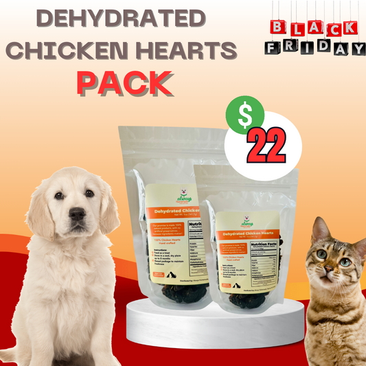 Dehydrated Chicken Hearts Pack